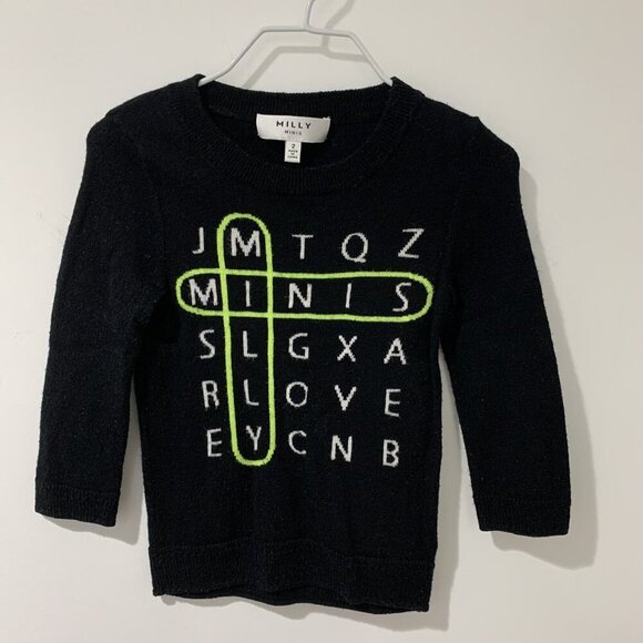 Milly minis toddler girl’s Kids Pullover sweater Top  sz 2T - Picture 3 of 5